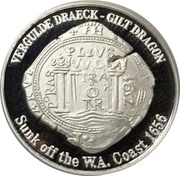 1 Dollar - Elizabeth II Gilt Dragon Shipwreck, Cook Islands, 2005 reverse image