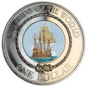 1 Dollar - Elizabeth II Mary Rose reverse image