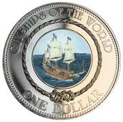 1 Dollar - Elizabeth II Regalskeppet Vasa, Cook Islands, 2006 reverse image
