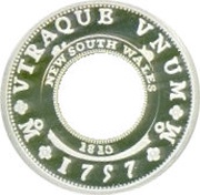 1 Dollar - Elizabeth II New South Wales Holey Dollar, Cook Islands, 2007 reverse image