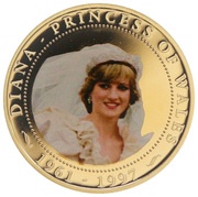 1 Dollar - Elizabeth II Diana Princess of Wales reverse image