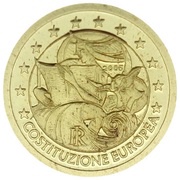 1 Dollar - Elizabeth II European Constitution, Cook Islands, 2007 reverse image