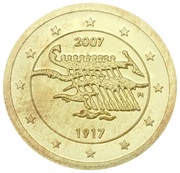 1 Dollar - Elizabeth II Finland, Cook Islands, 2007 reverse image