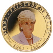 1 Dollar - Elizabeth II Princess Diana, Cook Islands, 2007 reverse image