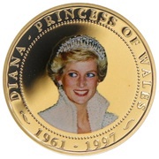 1 Dollar - Elizabeth II Princess Diana, Cook Islands, 2007 reverse image