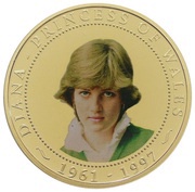 1 Dollar - Elizabeth II Princess Diana, Cook Islands, 2007 reverse image