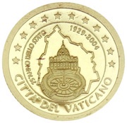 1 Dollar - Elizabeth II Vatican State anniversary, Cook Islands, 2007 reverse image