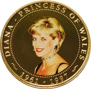 1 Dollar - Elizabeth II Diana - Princess of Wales, Cook Islands, 2007 reverse image