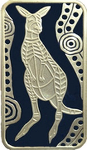 1 Dollar - Elizabeth II 4th Portrait - Kangaroo Dreaming, Australia, 2008 reverse image