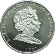 1 Dollar - Elizabeth II Queen Elizabeth waving and Duke of Edinburgh in uniform obverse image