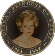 1 Dollar - Elizabeth II Diana Princess in West Africa, Cook Islands, 2007 reverse image