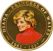 1 Dollar - Elizabeth II Diana Princess of Wales reverse image
