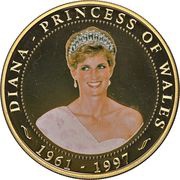 1 Dollar - Elizabeth II Princess Diana in Brazil reverse image
