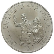 1 Dollar - Elizabeth II Elizabeth and Philip, Cook Islands, 2007 reverse image