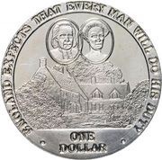 1 Dollar - Elizabeth II Nelson. Cameos above House, Cook Islands, 2007 reverse image
