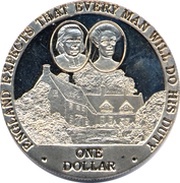 1 Dollar - Elizabeth II House of Horatio Nelson, Cook Islands, 2007 reverse image