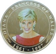 1 Dollar - Elizabeth II Diana - Princess of Wales, Cook Islands, 2007 reverse image