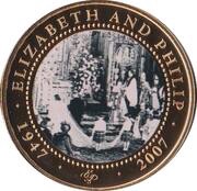 1 Dollar - Elizabeth II Diamond Wedding reverse image