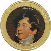 1 Dollar - Elizabeth II George IV, Cook Islands, 2007 reverse image