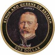 1 Dollar - Elizabeth II King George V, Cook Islands, 2007 reverse image