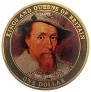 1 Dollar - Elizabeth II King James, Cook Islands, 2007 reverse image