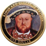 1 Dollar - Elizabeth II King Henry VIII, Cook Islands, 2007 reverse image