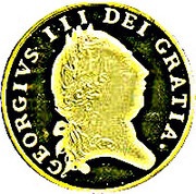 1 Dollar - Elizabeth II King George III Spade Guinea, Cook Islands, 2008 reverse image