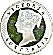 1 Dollar - Elizabeth II Taylor's Sixpence Pattern, Cook Islands, 2008 reverse image