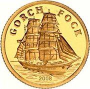 1 Dollar - Elizabeth II Gorch Fock, Cook Islands, 2008 reverse image