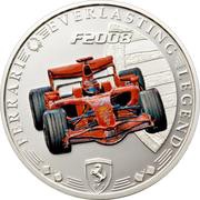 1 Dollar - Elizabeth II Ferrari: Everlasting Legend, Cook Islands, 2008 reverse image