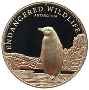 1 Dollar - Elizabeth II Penguin, Cook Islands, 2008 reverse image