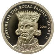 1 Dollar - Elizabeth II Henry II, Cook Islands, 2008 reverse image