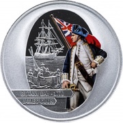 1 Dollar - Elizabeth II Botany Bay, Cook Islands, 2009 reverse image