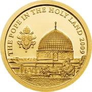 1 Dollar - Elizabeth II The Pope in the Holy Land, Cook Islands, 2009 reverse image