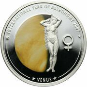 1 Dollar - Elizabeth II Venus, Cook Islands, 2009 reverse image