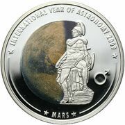 1 Dollar - Elizabeth II Mars, Cook Islands, 2009 reverse image