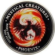 1 Dollar - Elizabeth II Phoenix, Cook Islands, 2009 reverse image