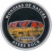 1 Dollar - Elizabeth II Ayers Rock, Cook Islands, 2009 reverse image