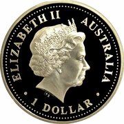 1 Dollar - Elizabeth II 4th Portrait - Discover Australia - Broome obverse image