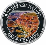 1 Dollar - Elizabeth II Grand Canyon, Cook Islands, 2009 reverse image