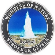 1 Dollar - Elizabeth II Strokkur, Cook Islands, 2009 reverse image