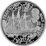 1 Dollar - Elizabeth II Roald Amundsen, Cook Islands, 2009 reverse image
