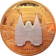 1 Dollar - Elizabeth II Holsten Gate in Lubeck, Cook Islands, 2009 reverse image