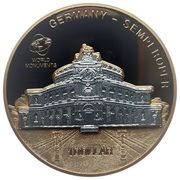1 Dollar - Elizabeth II Semper Opera in Dresden, Cook Islands, 2009 reverse image
