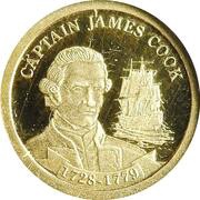 1 Dollar - Elizabeth II Captain James Cook, Cook Islands, 2009 reverse image