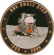 1 Dollar - Elizabeth II Apollo 11, Cook Islands, 2009 reverse image