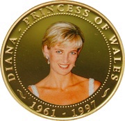 1 Dollar - Elizabeth II Diana Princess of Wales reverse image