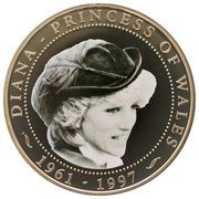 1 Dollar - Elizabeth II Diana Princess of Wales, Cook Islands, 2009 reverse image