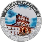 1 Dollar - Elizabeth II Alcobaça Monastery, Cook Islands, 2009 reverse image
