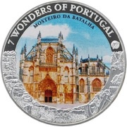 1 Dollar - Elizabeth II Batalha Monastery, Cook Islands, 2009 reverse image